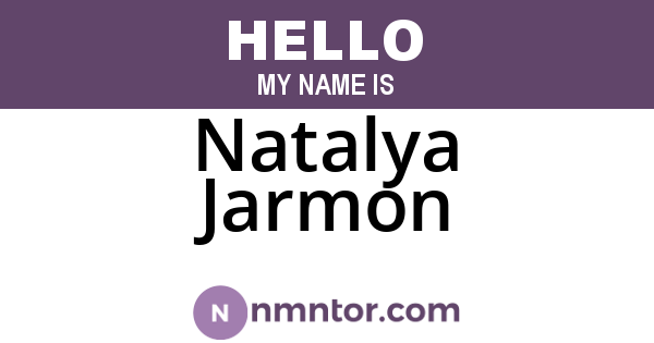 Natalya Jarmon