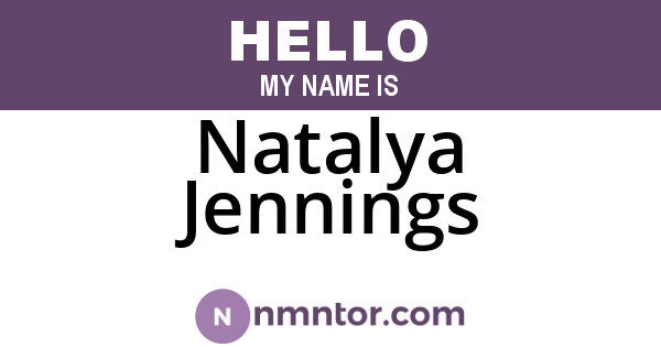 Natalya Jennings