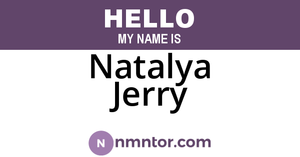 Natalya Jerry