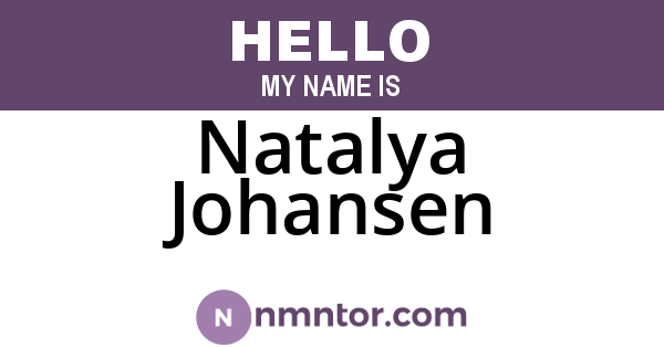 Natalya Johansen