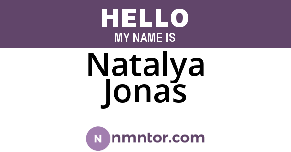 Natalya Jonas