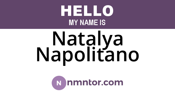 Natalya Napolitano
