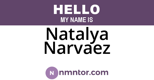 Natalya Narvaez