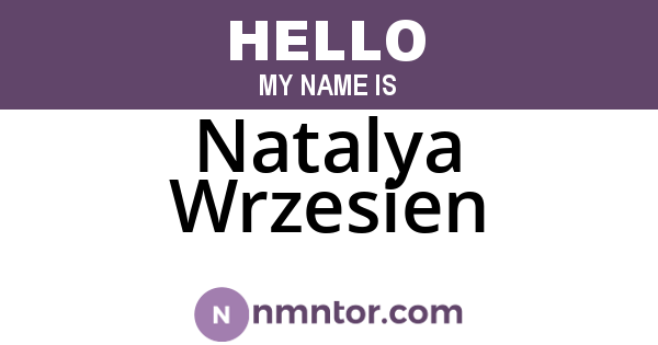 Natalya Wrzesien