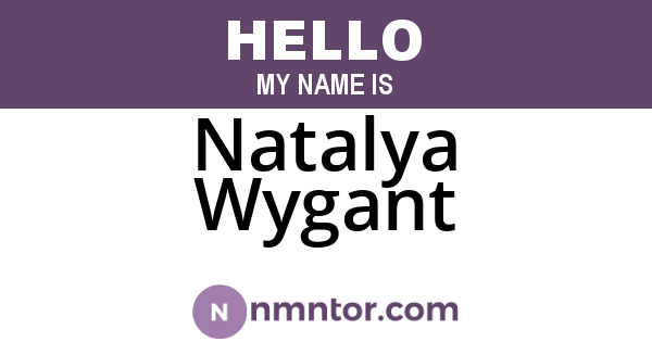 Natalya Wygant