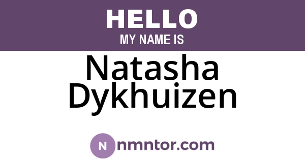Natasha Dykhuizen
