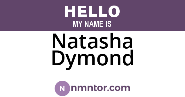 Natasha Dymond