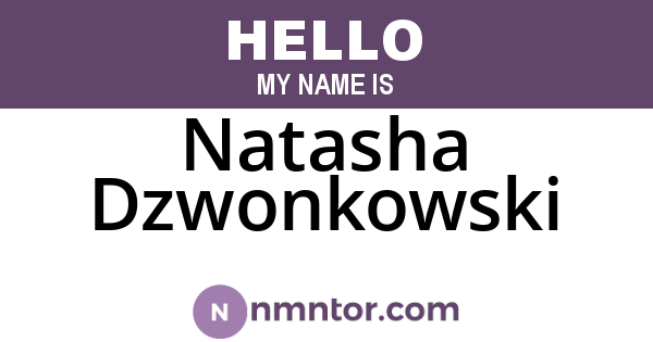 Natasha Dzwonkowski