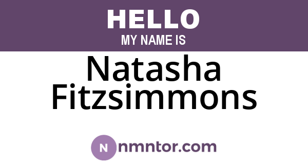 Natasha Fitzsimmons