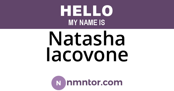 Natasha Iacovone