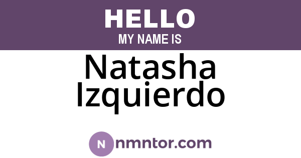 Natasha Izquierdo