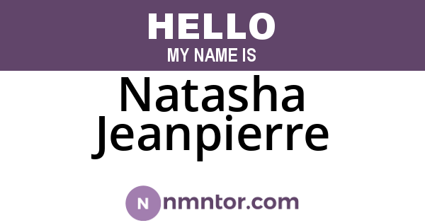 Natasha Jeanpierre
