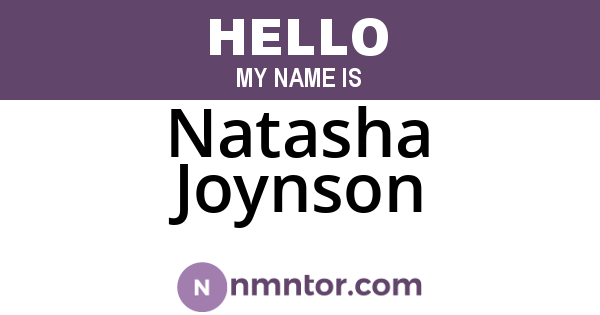 Natasha Joynson