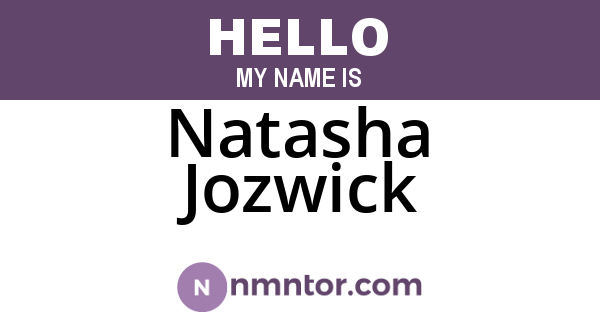 Natasha Jozwick