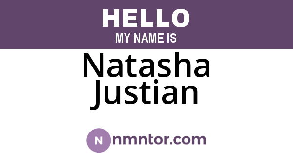 Natasha Justian