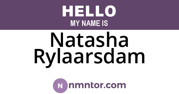 Natasha Rylaarsdam