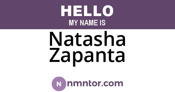 Natasha Zapanta