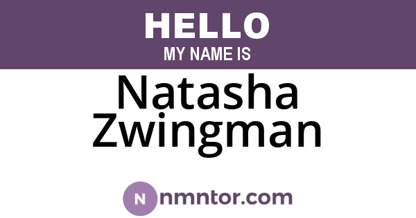 Natasha Zwingman