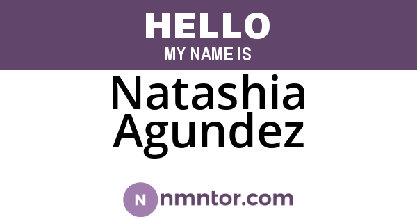 Natashia Agundez