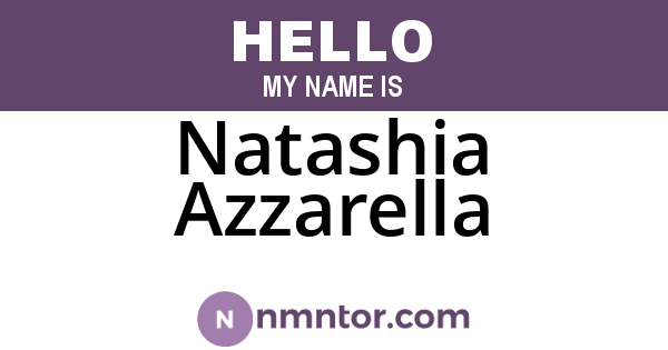 Natashia Azzarella