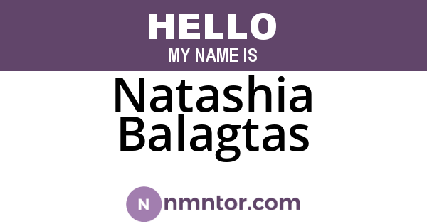 Natashia Balagtas