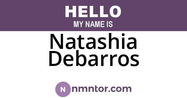 Natashia Debarros