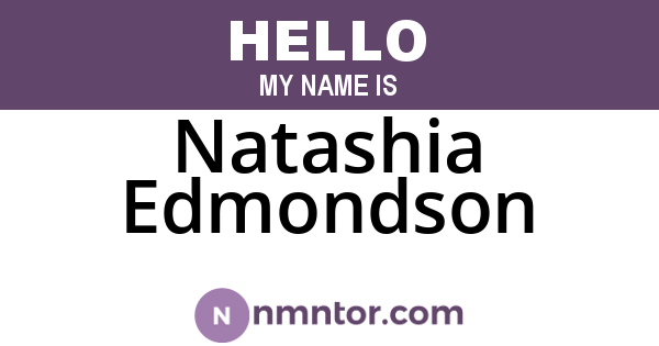 Natashia Edmondson