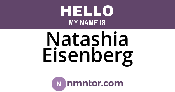 Natashia Eisenberg