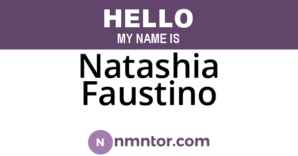 Natashia Faustino