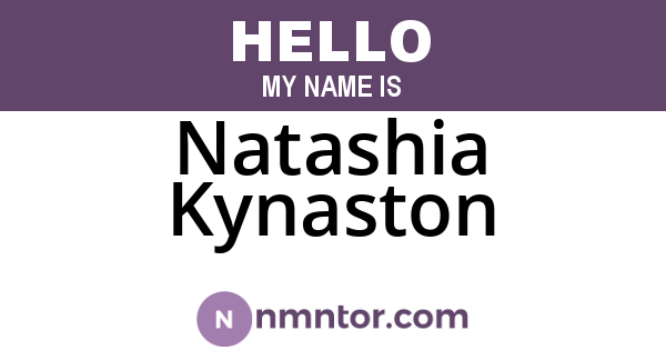 Natashia Kynaston