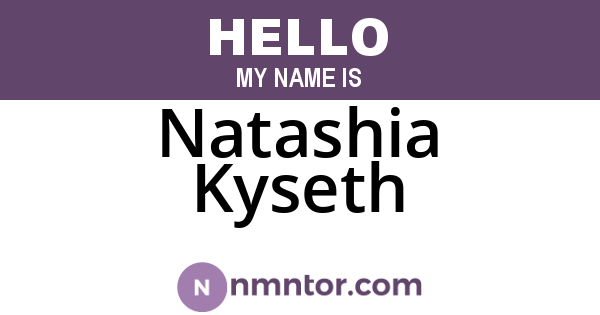 Natashia Kyseth