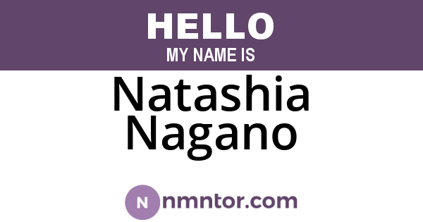 Natashia Nagano