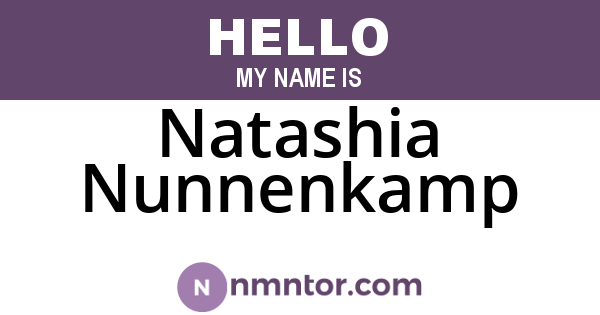 Natashia Nunnenkamp