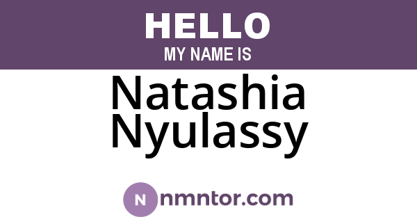Natashia Nyulassy