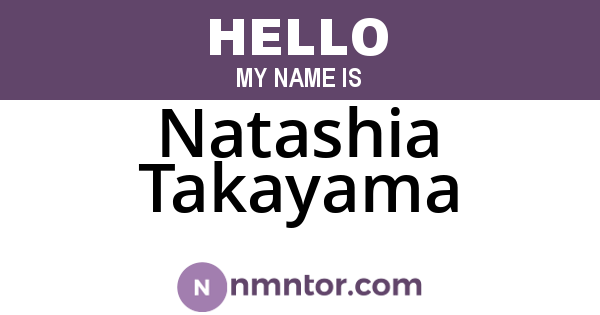 Natashia Takayama