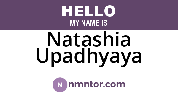 Natashia Upadhyaya