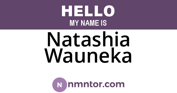 Natashia Wauneka