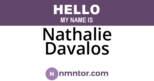 Nathalie Davalos