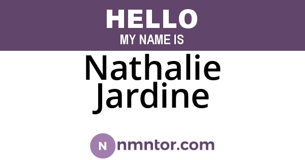 Nathalie Jardine