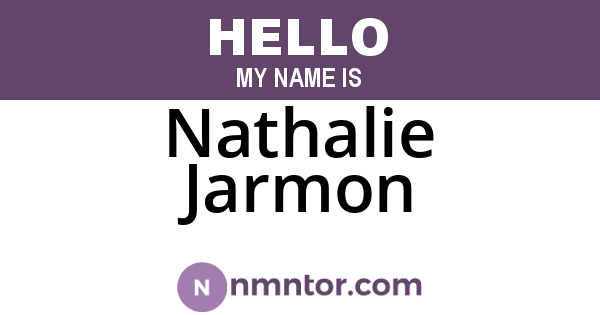 Nathalie Jarmon