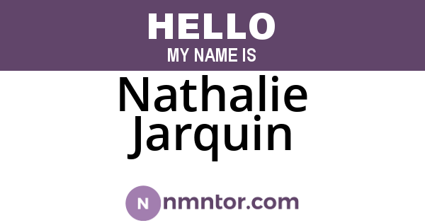 Nathalie Jarquin