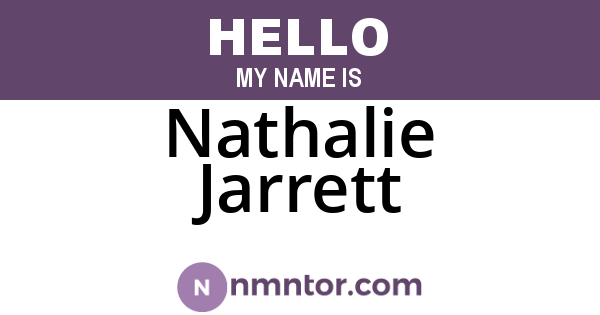 Nathalie Jarrett