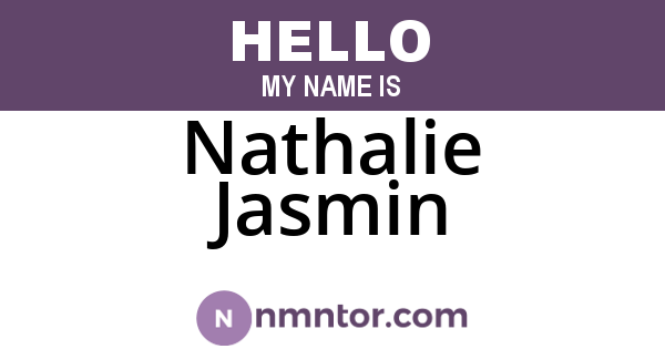 Nathalie Jasmin