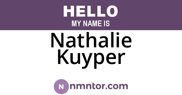 Nathalie Kuyper