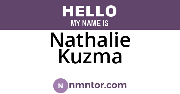 Nathalie Kuzma