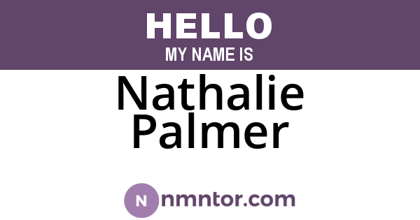 Nathalie Palmer
