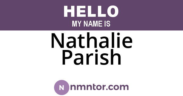 Nathalie Parish