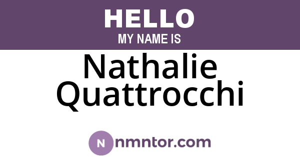 Nathalie Quattrocchi