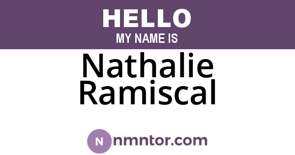 Nathalie Ramiscal