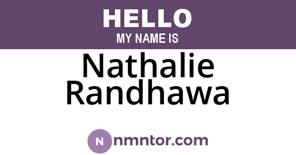 Nathalie Randhawa